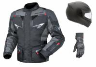 Riding gear. Helmet, Jacket and gloves.